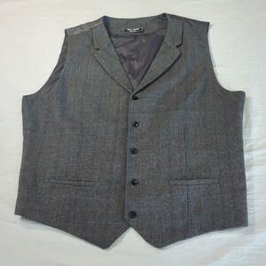 Paul Jones Grey Suit Vest – Size 2XL, Formal or Casual Wear Big & Tall